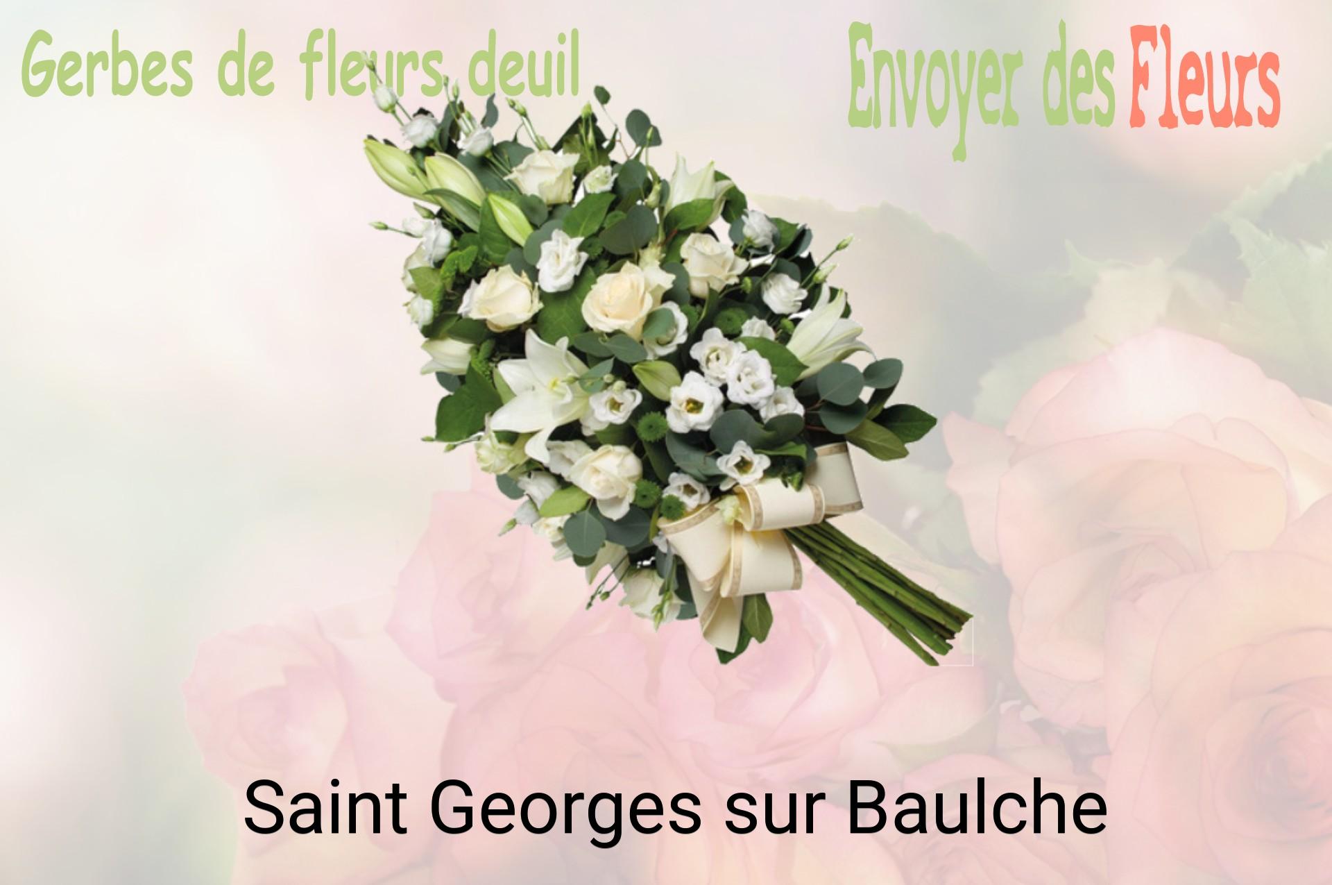 Gerbe de fleurs de deuil livrée à Saint-Georges-sur-Baulche